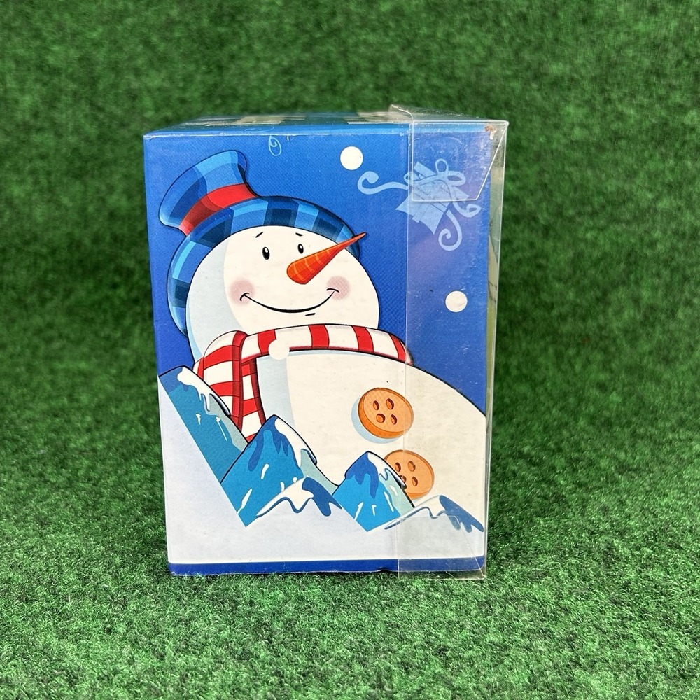 NEW Happy Holiday Snowman Mug Cocoa Coffee Tea Cup Spoon Christmas Holidays Snow - Picture 2 of 11